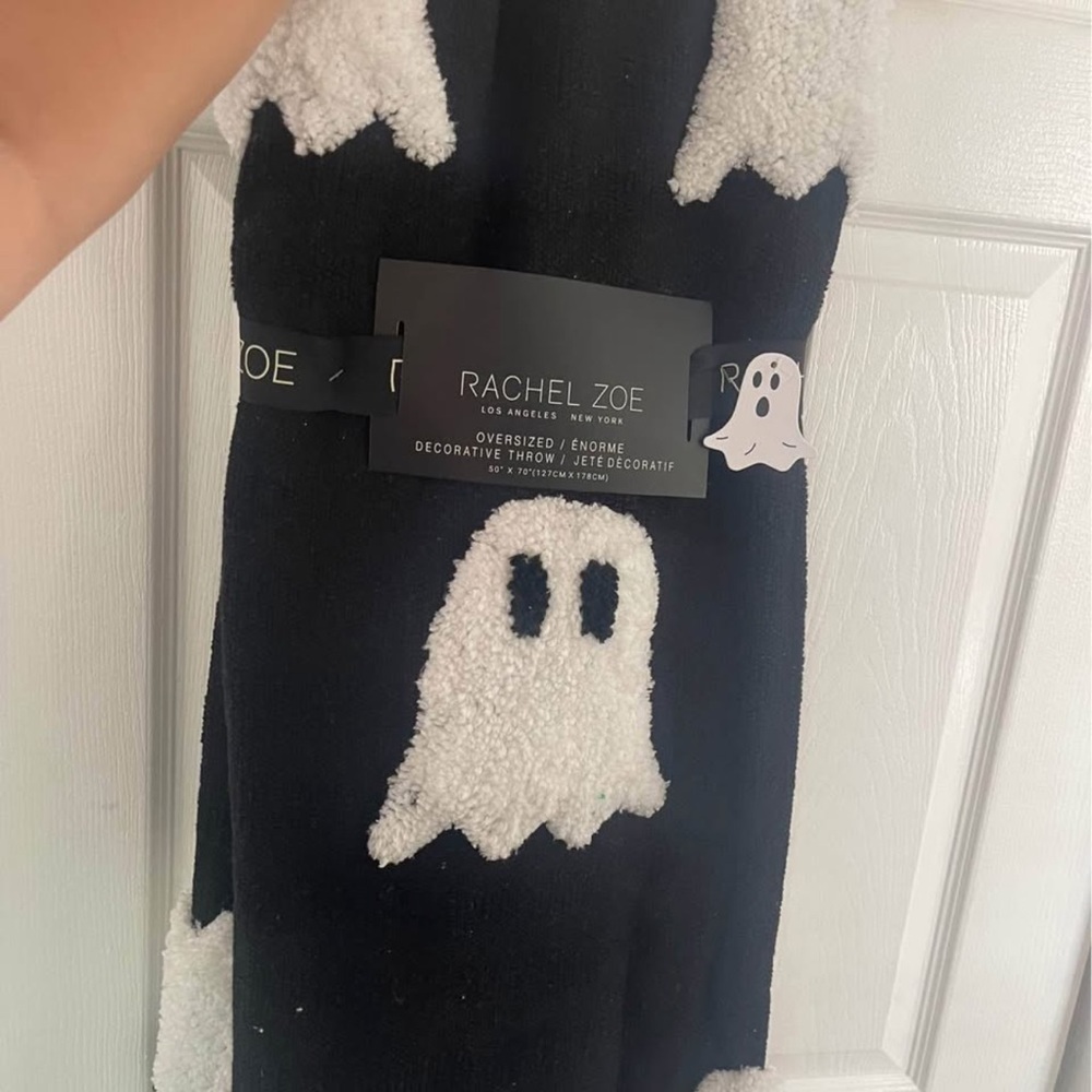 Rachel Zoe Black and White Decorative Throw